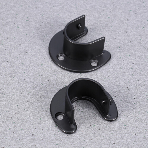 2 heavy duty ringe schrankstangenhalter mit 2