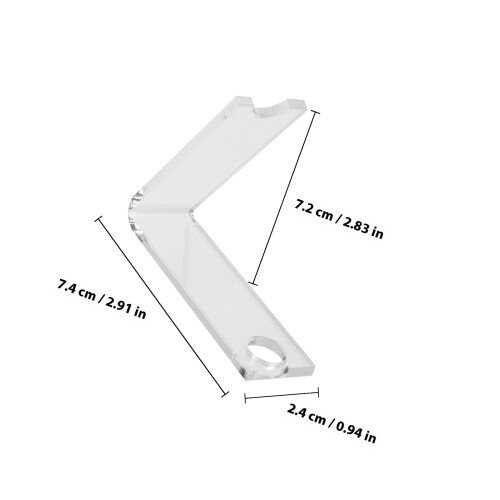 2 Einloch-Acryl-Displayständer für Make-up- , Stiftehalter 1
