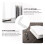 2 Einloch-Acryl-Displayständer für Make-up- , Stiftehalter 11