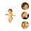 3 Jesus Baby Harzfigur Religiöses 10
