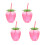 4 Sets Erdbeer Wasserflasche Mit Für Partys 6