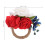 Rustikaler Serviettenring Mit Kunstblumen Für Blumen 2