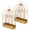 2Pcs Portable Iron Incense Burner Fireproof Rack Decorative Golden 1
