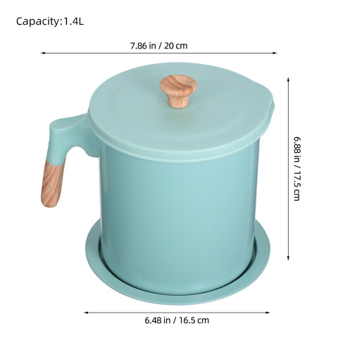 speiseölbewahrer 1,4 l mit feinfilter für gefiltertes 1