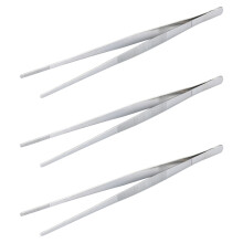 3Stk. Food Clips Steakzangen Grillzangen (Silber)