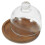 1 set mini holz dessert cupcake platte mit glasdeckel, bunt 1