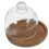 1 set mini holz dessert cupcake platte mit glasdeckel, bunt 8