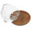 1 set mini holz dessert cupcake platte mit glasdeckel, bunt 6