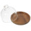 1 set mini holz dessert cupcake platte mit glasdeckel, bunt 4