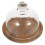 1 set mini holz dessert cupcake platte mit glasdeckel, bunt 2