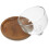 1 set mini holz dessert cupcake platte mit glasdeckel, bunt 10