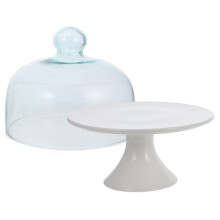 keramik servierplatte mit glasdeckel, snack- und , 1