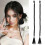 2 unidades extensiones de con clip y flequillo largo 1