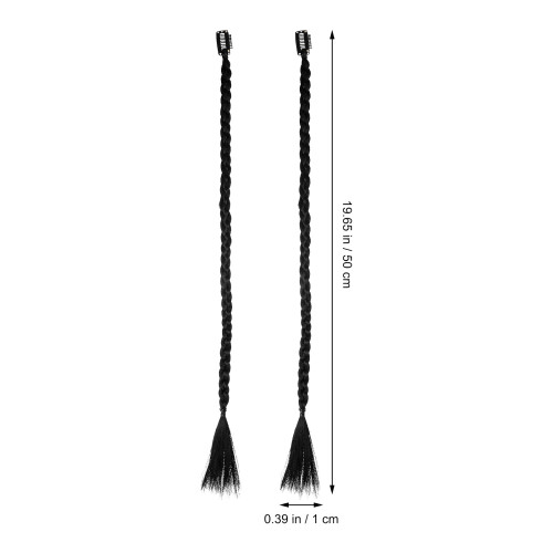 2 unidades extensiones de con clip y flequillo largo 1