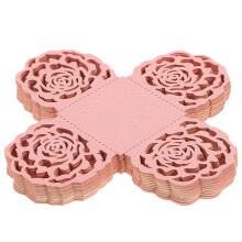 100 uds. envoltorios chocolate, papel diseño rosa hueca