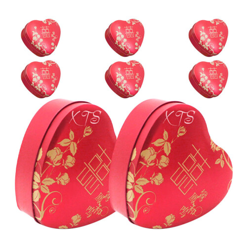 8 cajas corazón para y de