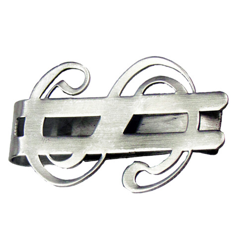 clip dinero inoxidable dólar tarjetas