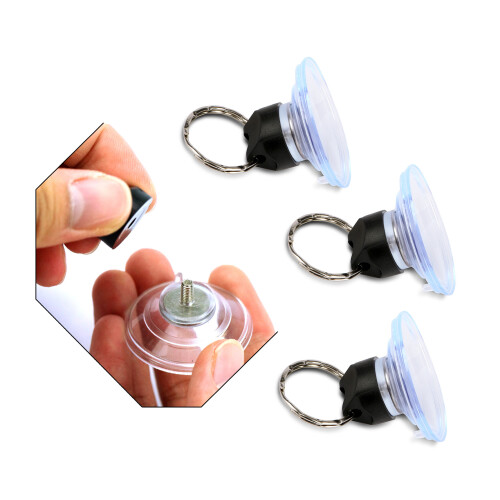 Conjunto de 30 ventosas de 40 mm com anel rosqueável (haste M4)