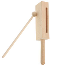 ensemble d'instruments de rythme en bois avec bloc et
