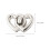 4pcs double heart luggage locks for bag hardware buckle accessory 2