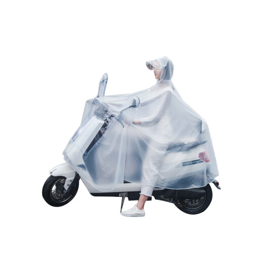 Waterproof Raincoat For Adults One-Piece White 1pack