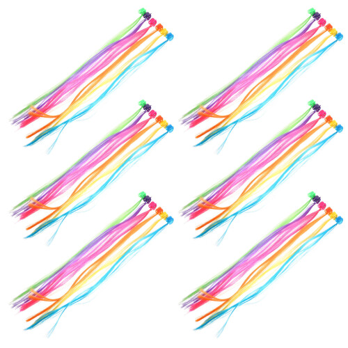 180 Pezzi Extension Per Con Clip Colorate Intrecciate 2