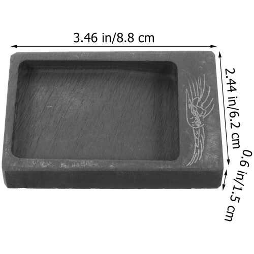 Calligraphy Inkstone Black Retro Ink Holder For Beginners 1pack 1