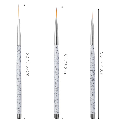 3 pezzi per nail art, manicure e pittura unghie te 1