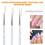 3 pezzi per nail art, manicure e pittura unghie te 6