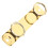 Fixing Binders Loose-Leaf Book Binding Circle 12.50x3.00x2.50cm Golden 6