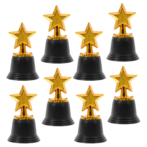 8 mini trofei stella in per