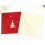 Kerstboomkaarten handgemaakt met envelop, gesneden design 6