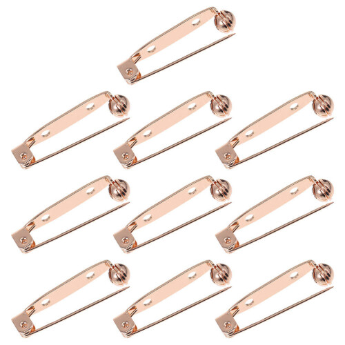 10 barretjes broche sluiting, speldbeugels veiligheidssluitingen