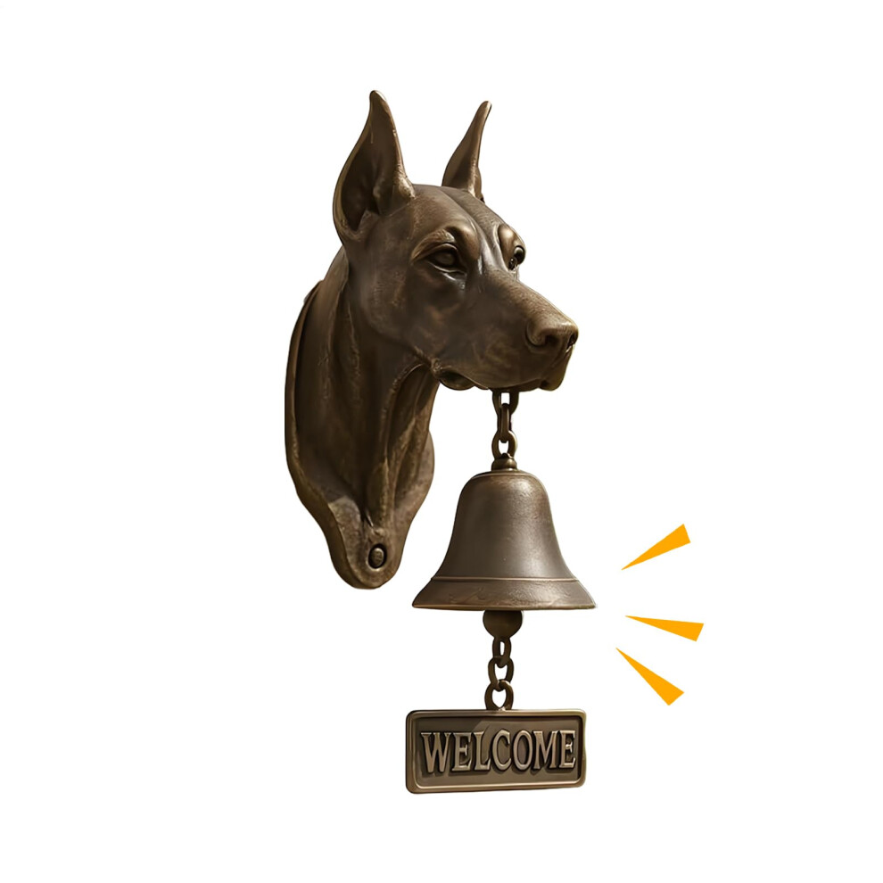 Outdoor Bell Dog Head Farm Buzzer For Door, Vintage Door Bell For Home, Apartment, Cottage, Farm 9393856380244