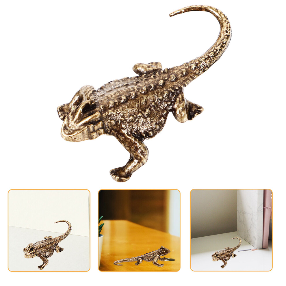 2 Szt. Metalowa Figurka MałEgo Jaszczurka, Dekoracja-image