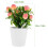 árvore artificial vaso, bonsai falso de pêssego com 2
