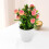 árvore artificial vaso, bonsai falso de pêssego com 9