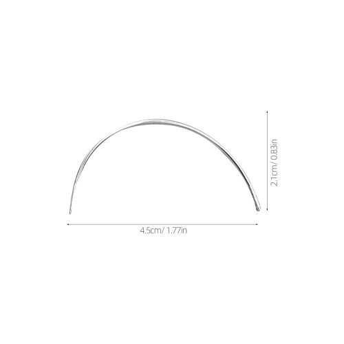 50 curvas tipo c para tapeçaria e couro 2,0 + 2,5 pol 2