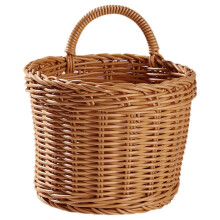 Ginger Garlic Storage Basket Woven Basket Vintage Flower Pattern Handmade Design Bathroom Bedroom Farmhouse Style