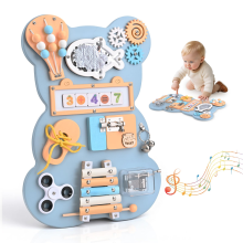 Busy Board Montessori, Suspension Design Preschool Toys Game Montessori Educational Gift for Boy or Girl