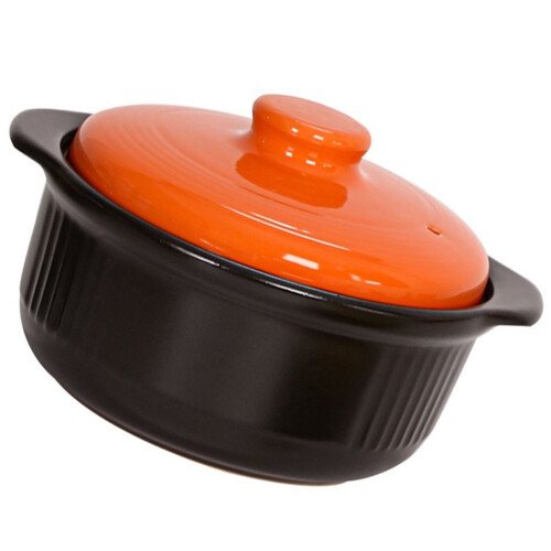 Nonstick Töpfe Kochtopf Keramik Orange 1 Satz 2