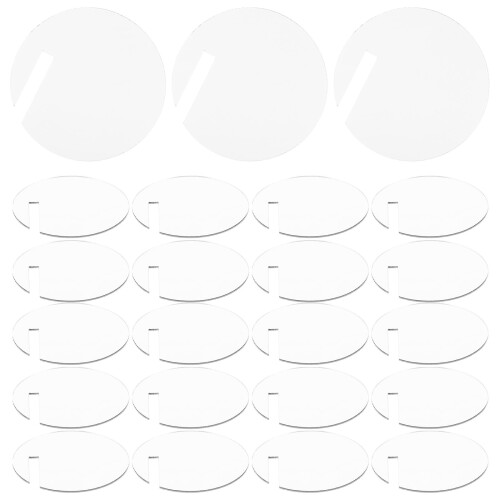 30 pièces marqueurs verres vin réutilisables ronds 2