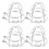 4 pezzi protezione testa sprinkler antincendio in ferro a 11