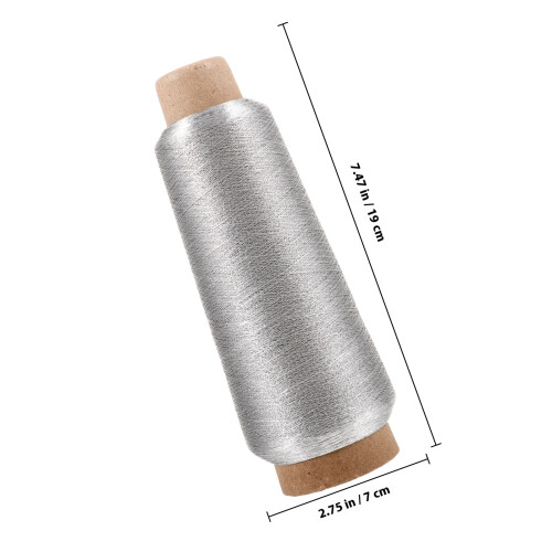 Bobina da 5000 Yards Filo per Ricamo da Macchina (Oro) 1
