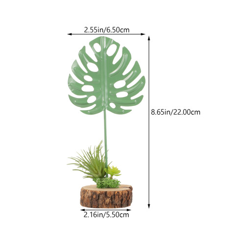 artificiale monstera 2 pezzi, palma sintetica per 1