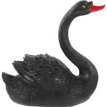 4 unid. estátua de cisne realista em resina para jardim ou lago