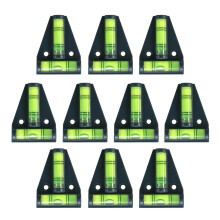 Conjunto de 10 níveis cruzados com furos para parafusos (pretos)