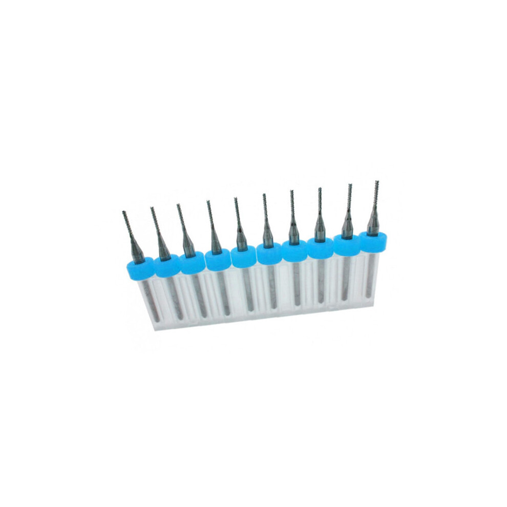 Set Of 10 Micro Milling Cutters (1.00 Mm) 8719762712435