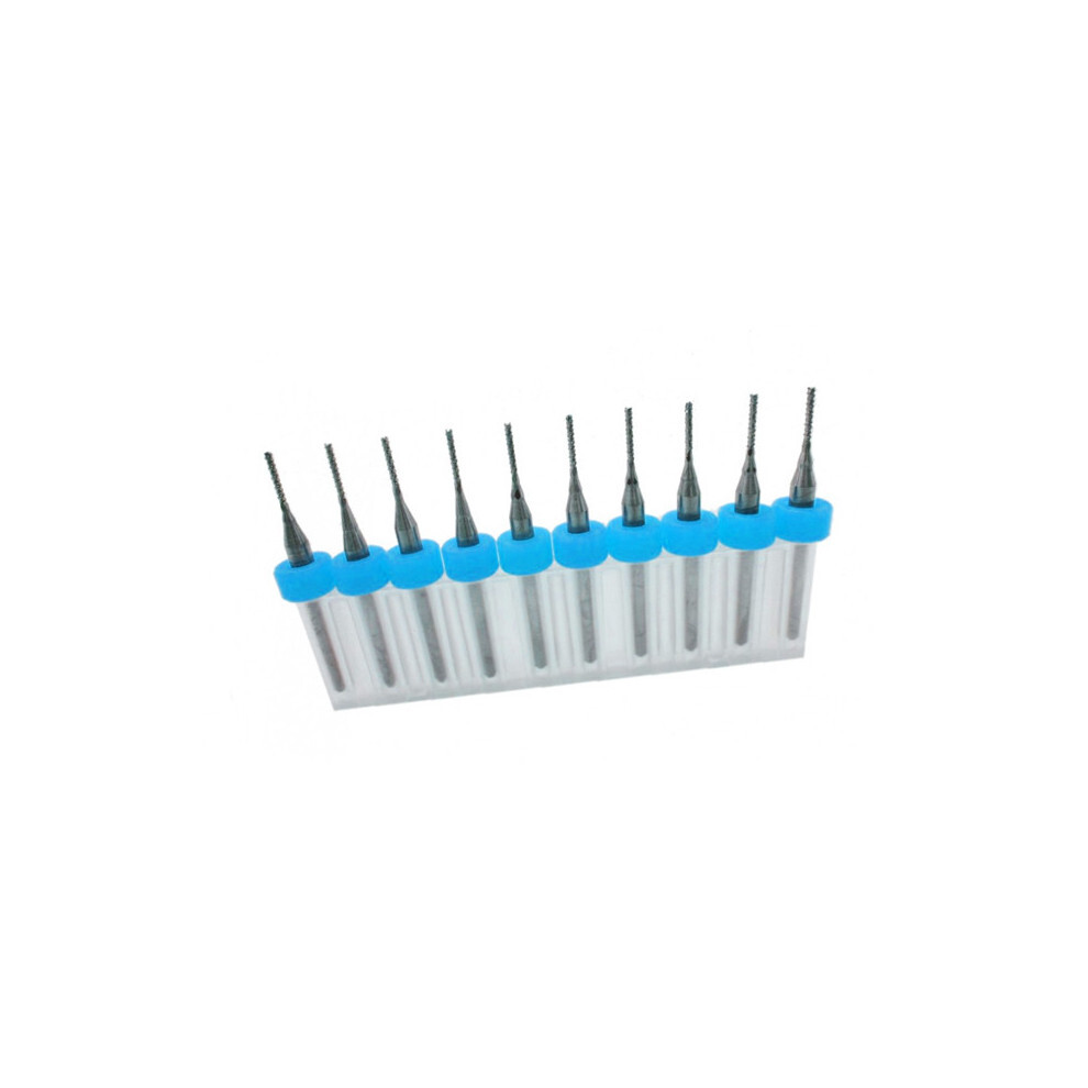 Set Of 10 Micro Milling Cutters (2.40 Mm) 8719762712633
