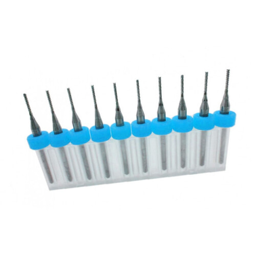 Set van 10 micro freesjes in een doosje (3.00 mm)